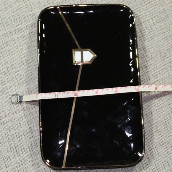 Purse Cup and Wallet Saucer Black & Gold Tea Set - Picture 6 of 6